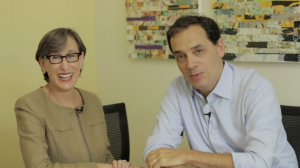 Tina Selig and Dan Pink talking